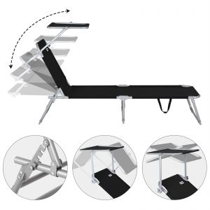 Folding Garden Sun Lounger Day Bed 1