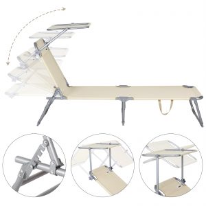 Folding Garden Sun lounger