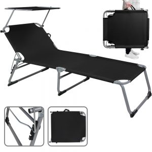 Folding Garden Sun Lounger Day Bed 1