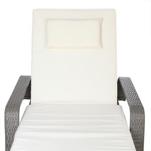 Garden Sun Lounger Day Bed- Cream