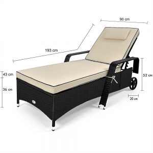 Garden Sun Lounger Day Bed
