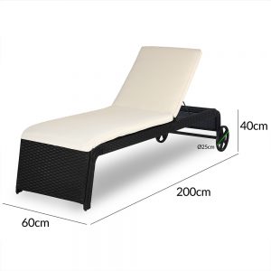 Garden Sun Lounger Day Bed
