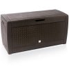 Rattan Style Plastic Garden Storage Box