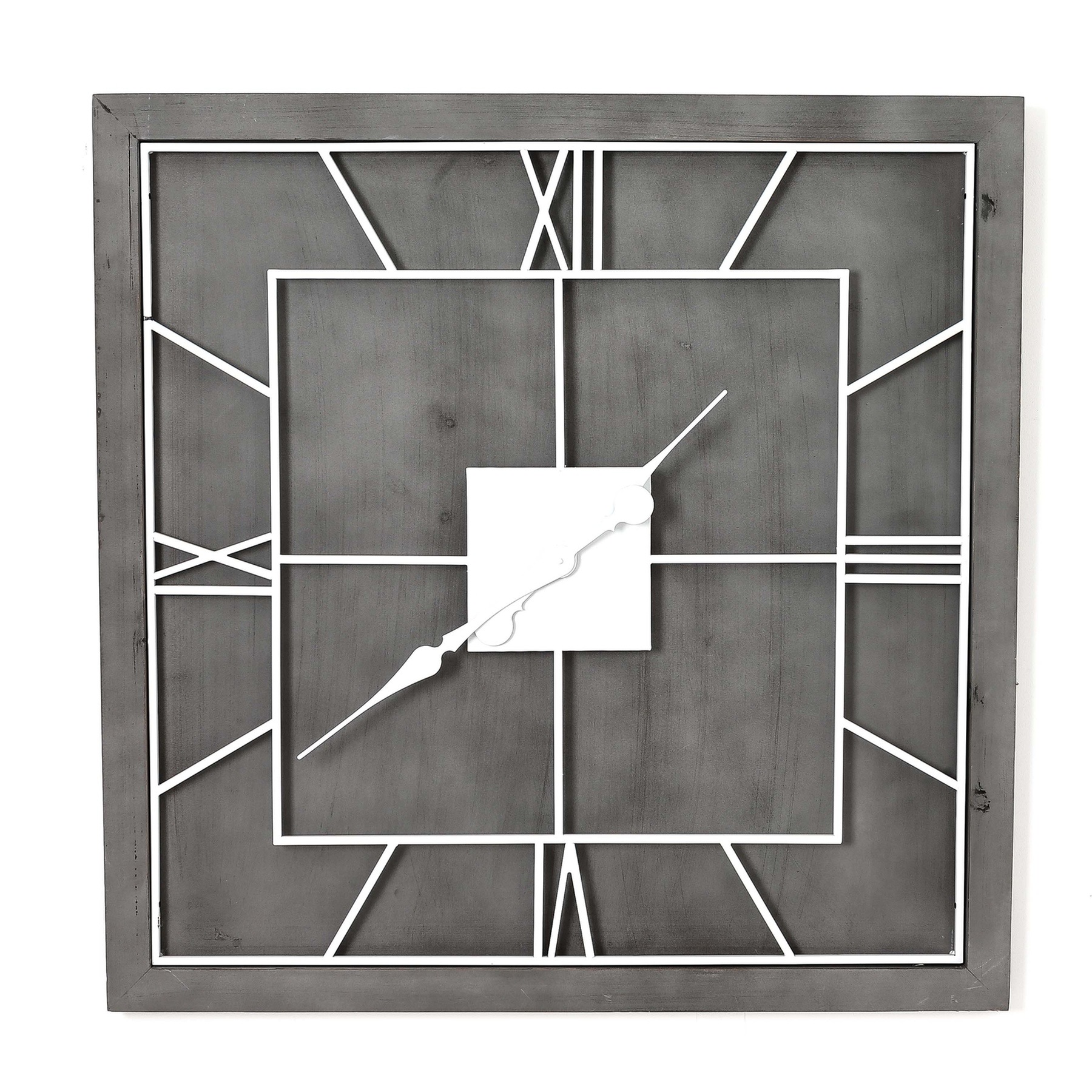 Williston Grey Square Wall Clock Williston Grey Square Wall Clock