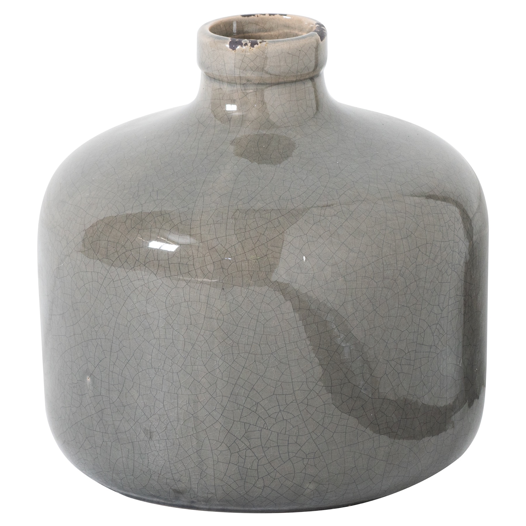 Garda Grey Glazed Eve Vase Garda Grey Glazed Eve Vase